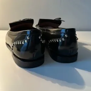 Like New! Premium leather slip on shoes with metal studs. Gomila | Shoes | Like New Premium Leather Slip On Shoes With  main image 2
